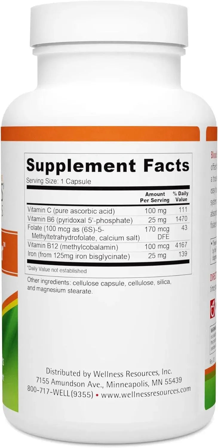 WELLNESS RESOURCES - Wellness Resources Blood Booster 180 Capsulas - The Red Vitamin MX - Suplementos Alimenticios - {{ shop.shopifyCountryName }}