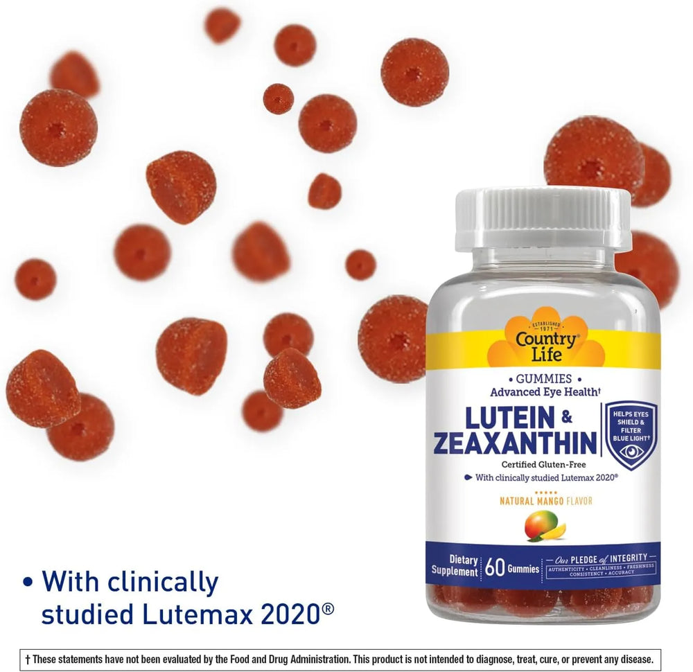 COUNTRY LIFE - Country Life Lutein Gummies with Lutemax Zeaxanthin 60 Gomitas - The Red Vitamin MX - Suplementos Alimenticios - {{ shop.shopifyCountryName }}