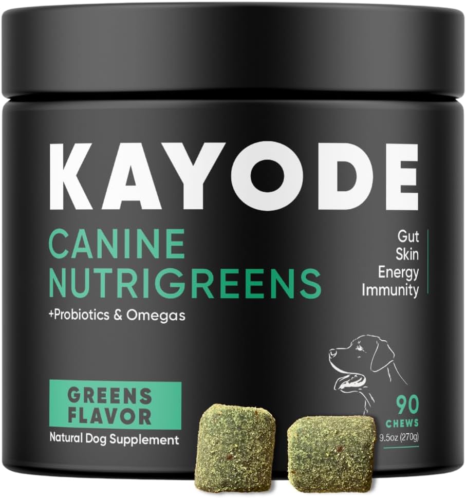 Kayode Canine NutriGreens Vitamins & Probiotics for Dogs 90 Masticables
