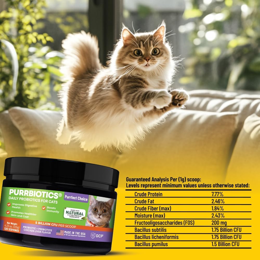 Guardian’s Choice Purrbiotics Cat Probiotic Powder 120 Servicios 120Gr.