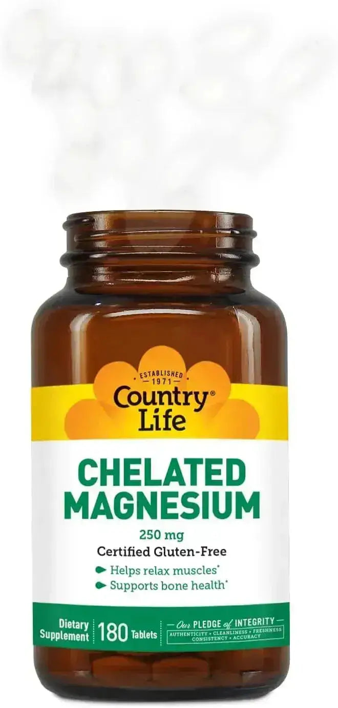 COUNTRY LIFE - Country Life Chelated Magnesium 250Mg. 180 Tabletas - The Red Vitamin MX - Suplementos Alimenticios - {{ shop.shopifyCountryName }}