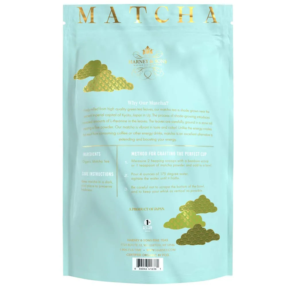 HARNEY & SONS - Harney & Sons Organic Everyday Matcha 453Gr. - The Red Vitamin MX - Suplementos Alimenticios - {{ shop.shopifyCountryName }}
