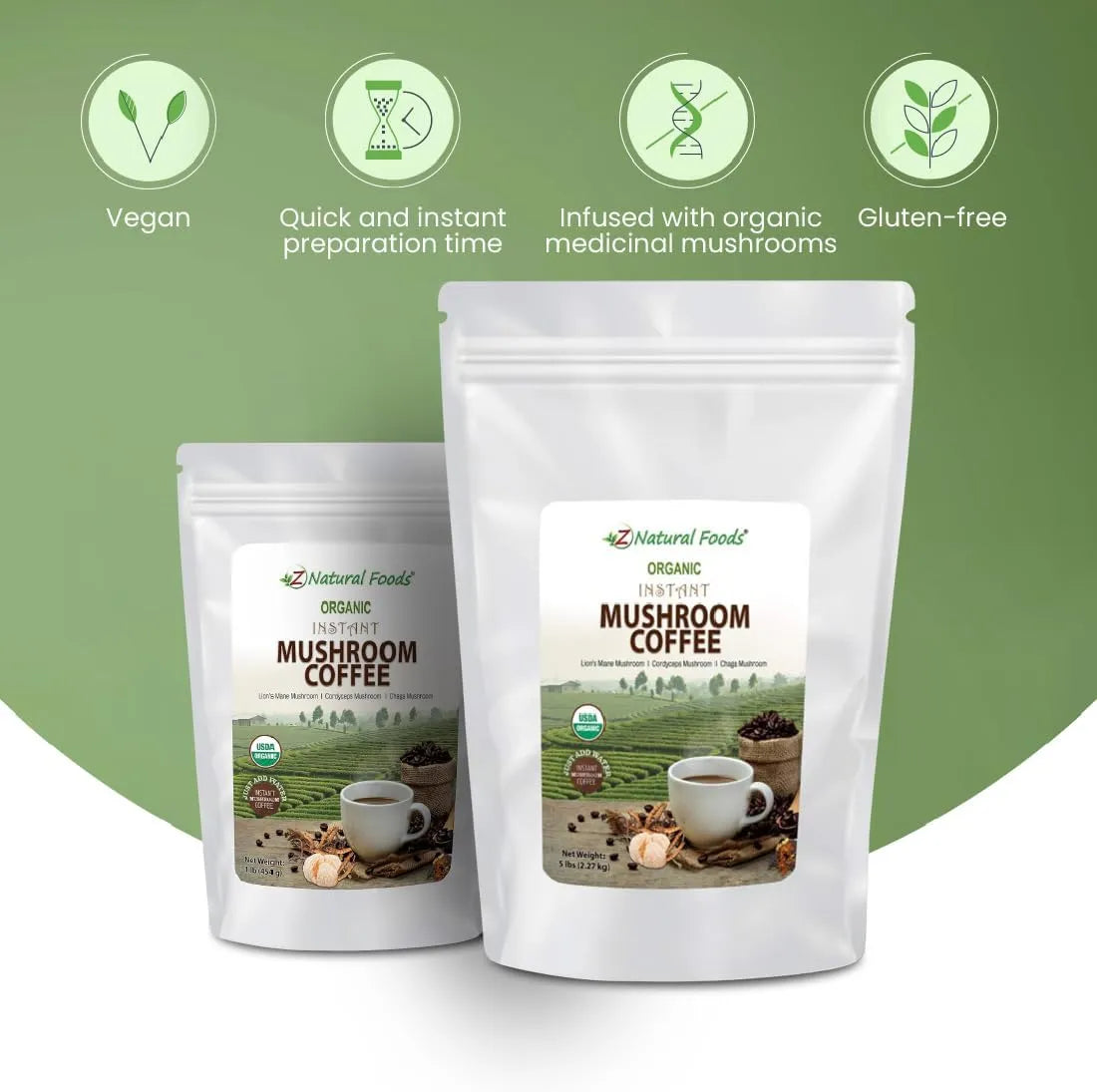 Z NATURAL FOODS - Z Natural Foods Organic Reishi Mushroom Extract Powder 454Gr. - The Red Vitamin MX - Suplementos Alimenticios - {{ shop.shopifyCountryName }}