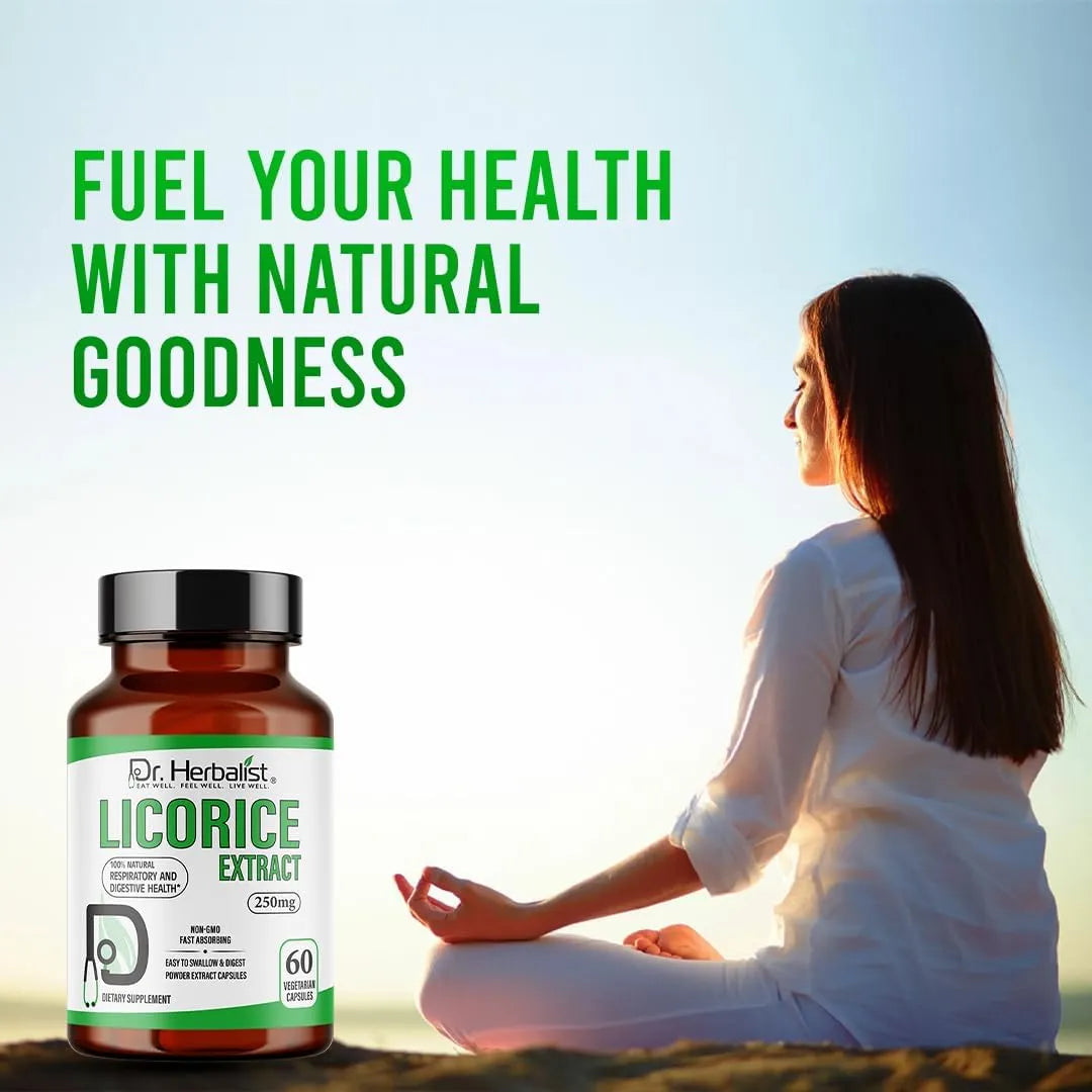 DR. HERBALIST - Dr. Herbalist Licorice Root Extract 5000Mg. 60 Capsulas - The Red Vitamin MX - Suplementos Alimenticios - {{ shop.shopifyCountryName }}