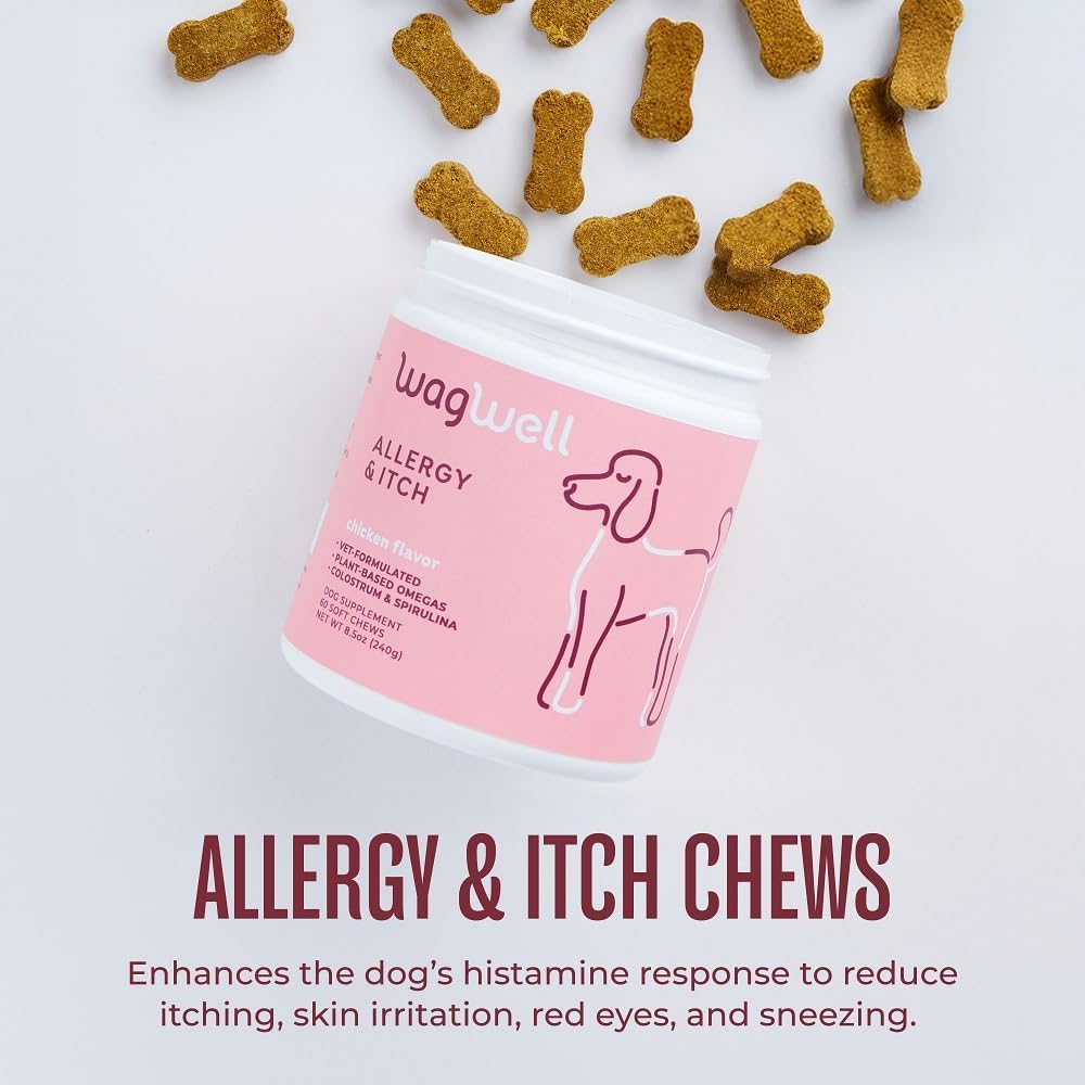 WagWell Allergy and Itch Chews 60 Masticables