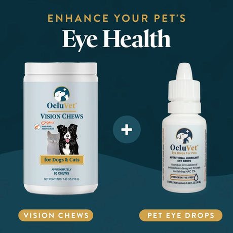 OCLUVET - OcluVet Bundle Eye Supplements for Dogs & Cats - The Red Vitamin MX - Cuidado De Los Ojos De Los Perros - {{ shop.shopifyCountryName }}