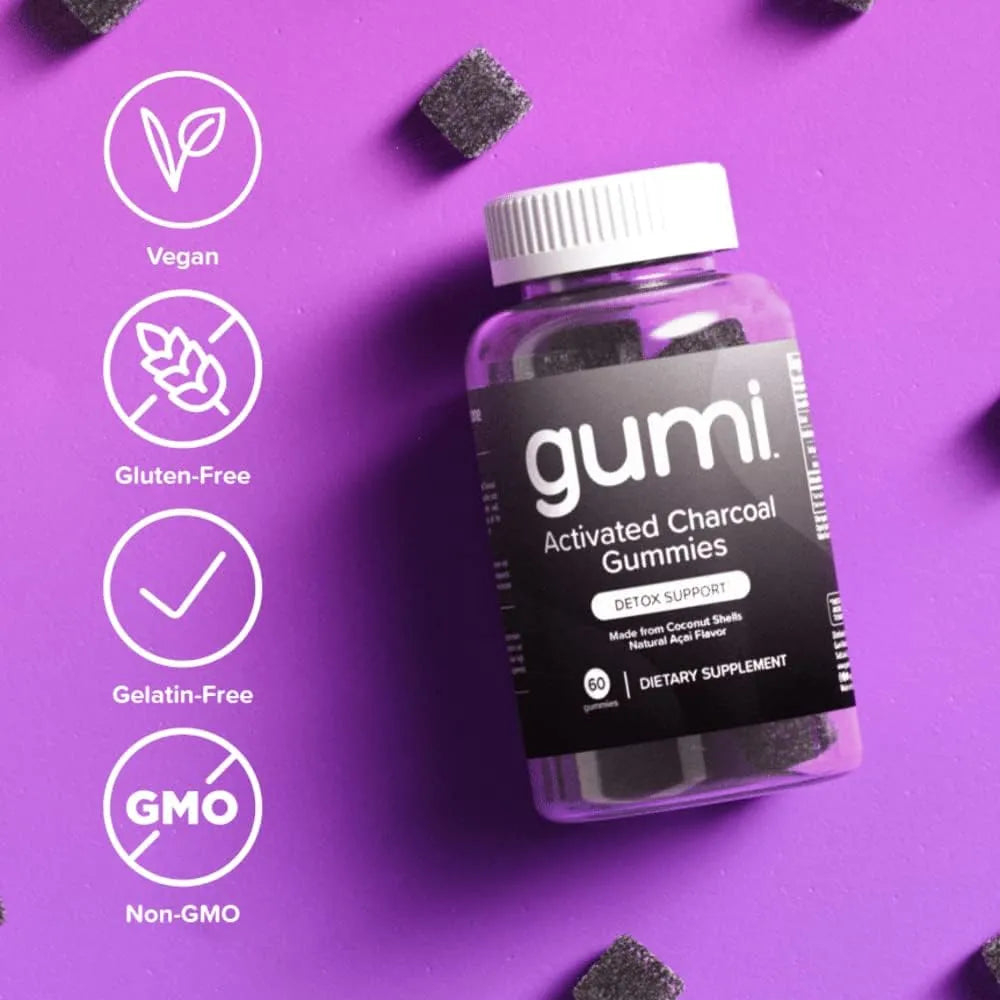 GUMI NUTRITION - gumi Nutrition Coconut Activated Charcoal Gummies 60 Gomitas - The Red Vitamin MX - Suplementos Alimenticios - {{ shop.shopifyCountryName }}