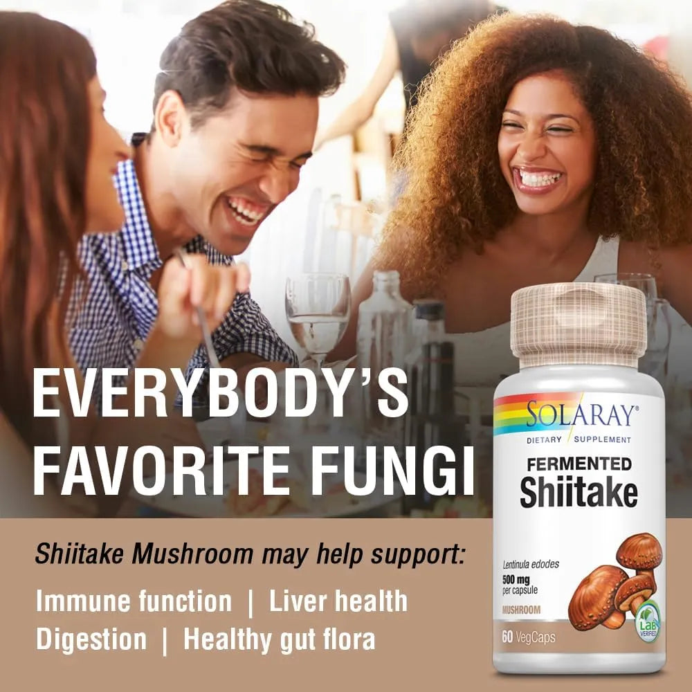 SOLARAY - SOLARAY Fermented Shiitake Mushroom 1000Mg. 60 Capsulas - The Red Vitamin MX - Suplementos Alimenticios - {{ shop.shopifyCountryName }}