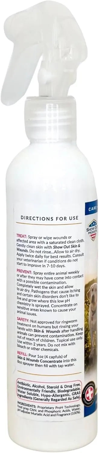 SHOW OUT - Show Out Skin & Wounds Spray for Dogs & Cat 8 Fl.Oz. - The Red Vitamin MX - Remedios Para La Picazón De Perros - {{ shop.shopifyCountryName }}