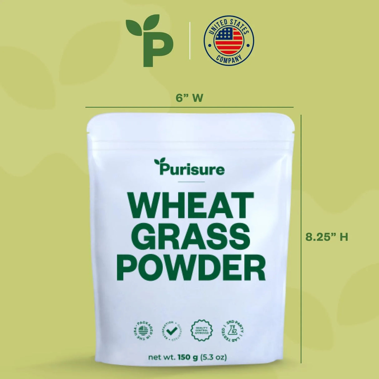 PURISURE - Purisure Wheatgrass Powder 150Gr. - The Red Vitamin MX - Suplementos Alimenticios - {{ shop.shopifyCountryName }}