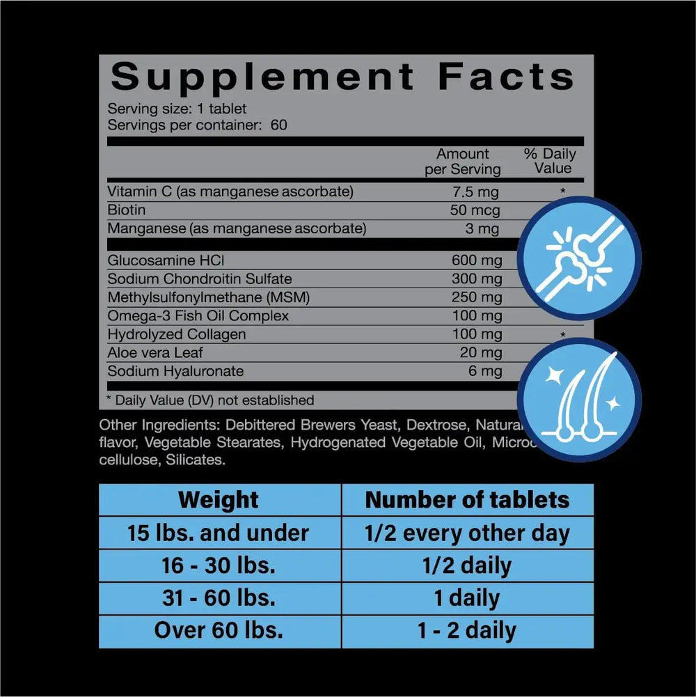 PAWS A DAY - Paws A Day Glucosamine for Dogs Hip & Joint Supplement 60 Masticables - The Red Vitamin MX - Cuidado De Cadera Y Articulaciones Para Perros - {{ shop.shopifyCountryName }}