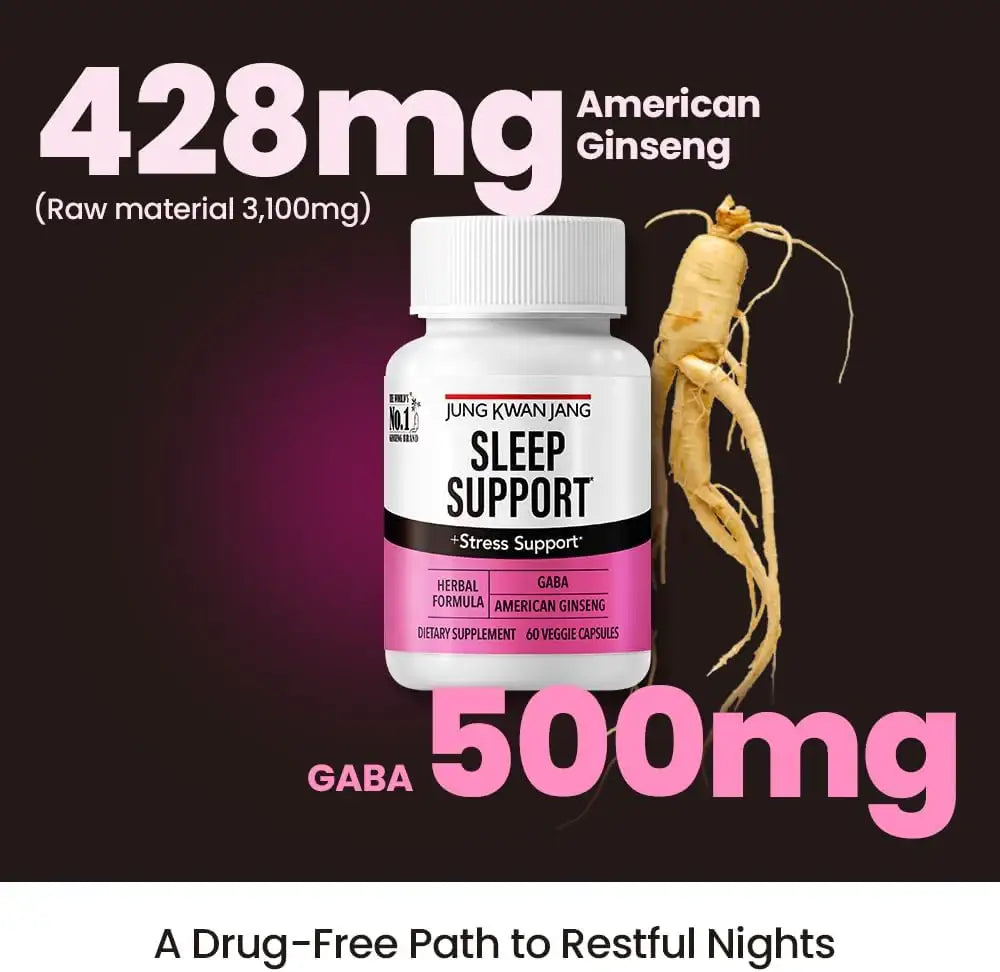 JUNGKWANJANG - JungKwanJang Sleep Support GABA Complex 500Mg. with American Ginseng 60 Capsulas - The Red Vitamin MX - Suplementos Alimenticios - {{ shop.shopifyCountryName }}