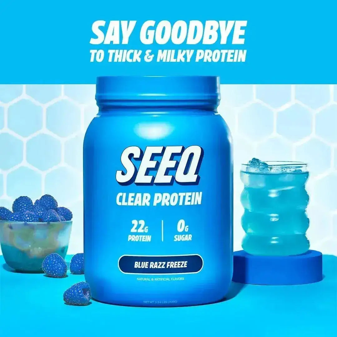 SEEQ - SEEQ Clear Whey Isolate Protein Powder Blue Razz Freeze 25 Servicios - The Red Vitamin MX - Suplementos Alimenticios - {{ shop.shopifyCountryName }}