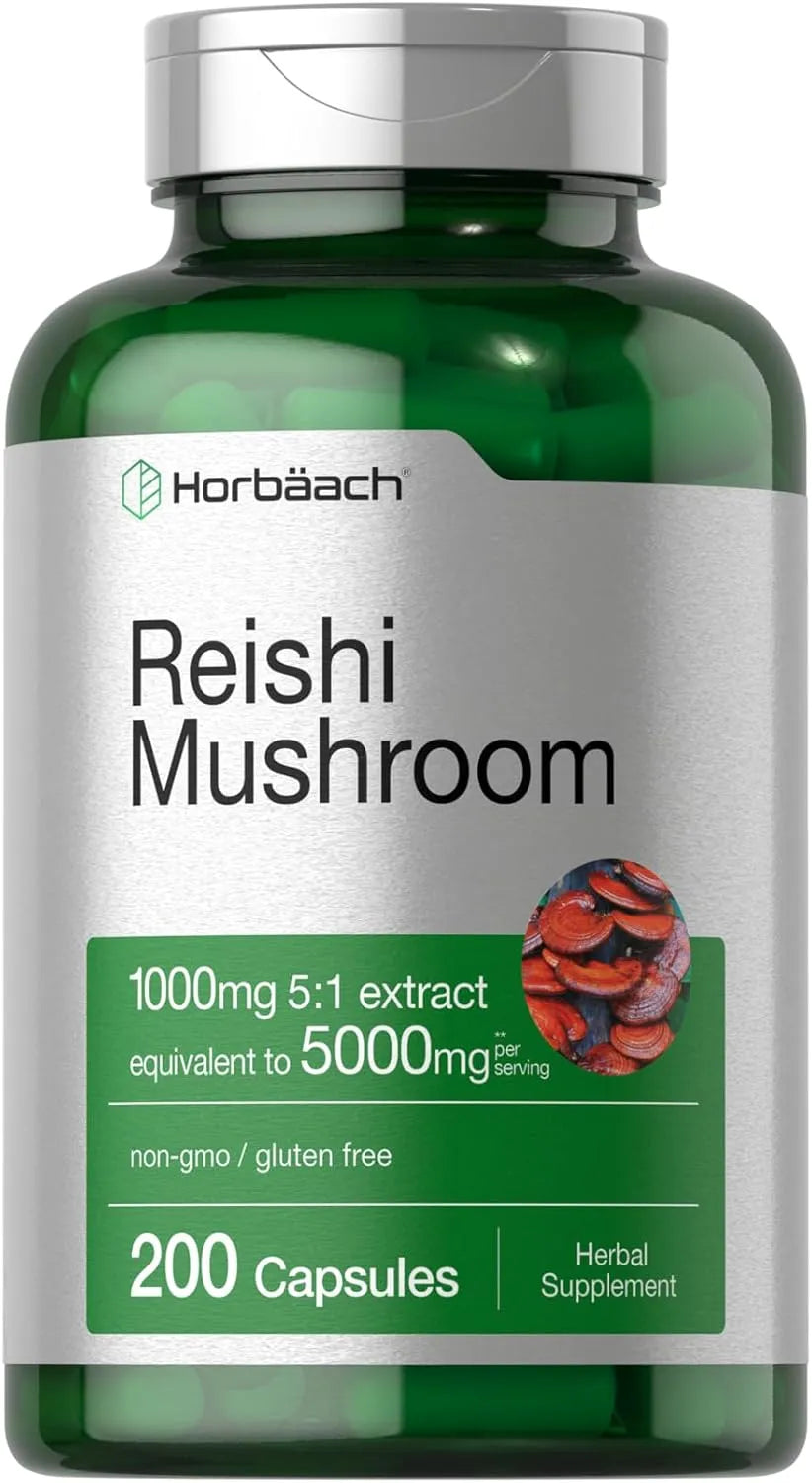 HORBAACH - Horbaach Reishi Mushroom 200 Capsulas - The Red Vitamin MX - Suplementos Alimenticios - {{ shop.shopifyCountryName }}
