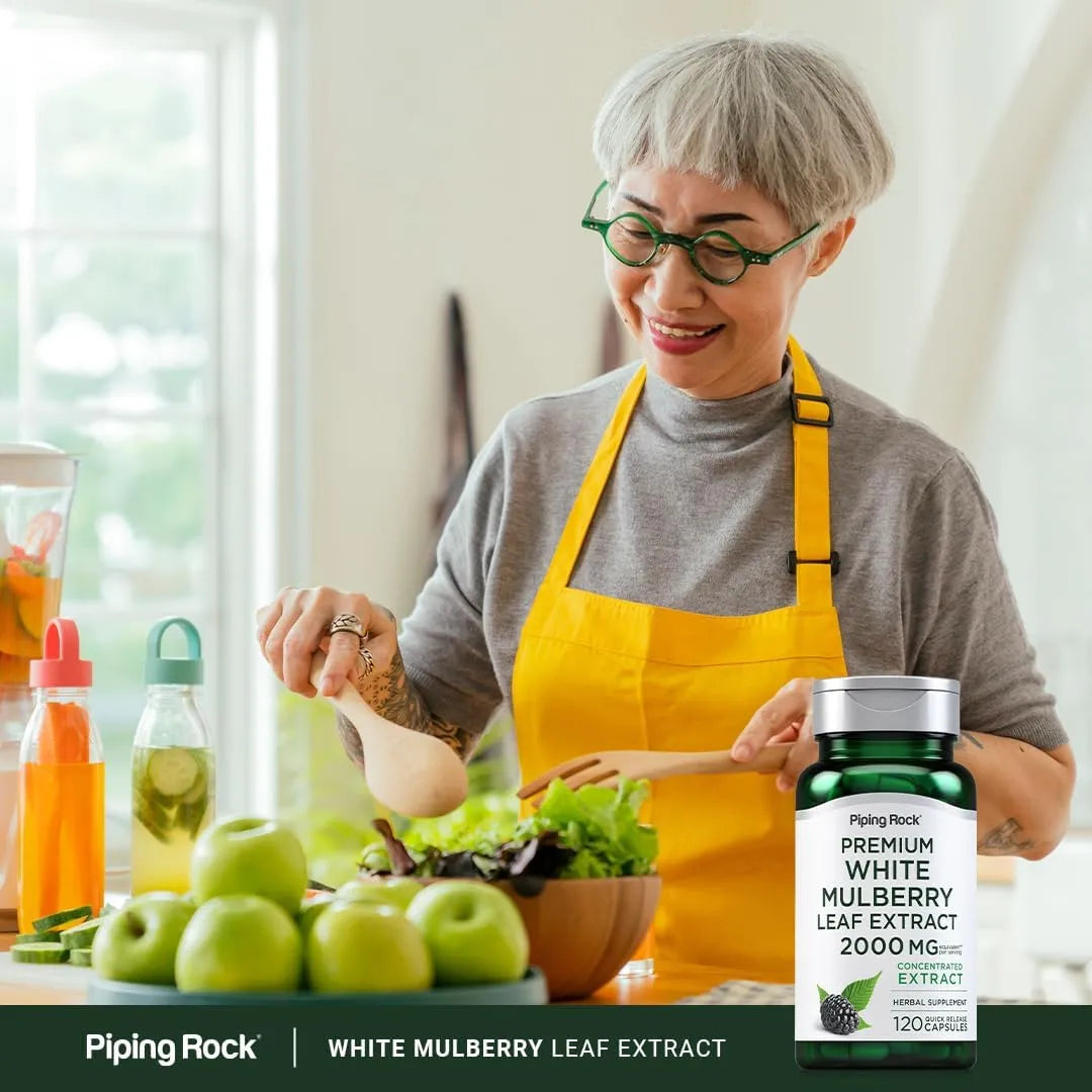 PIPING ROCK - Piping Rock Mulberry Leaf Extract 2000Mg. 120 Capsulas - The Red Vitamin MX - Suplementos Alimenticios - {{ shop.shopifyCountryName }}
