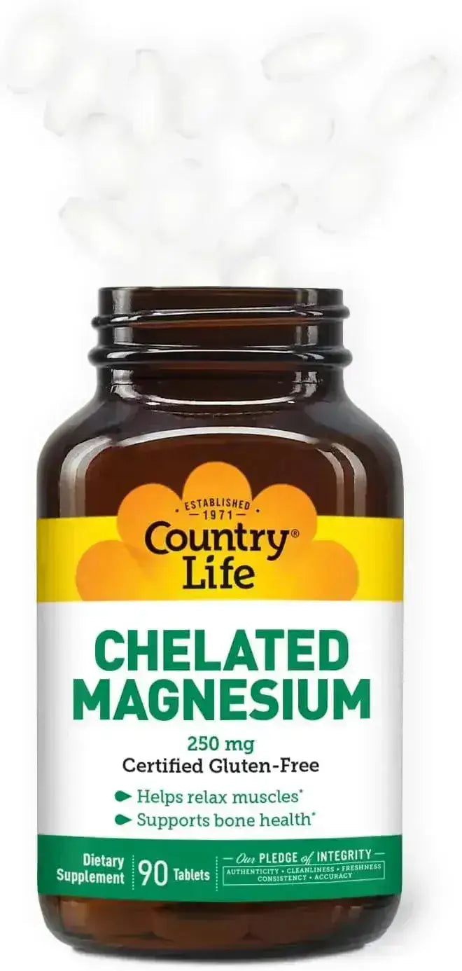 COUNTRY LIFE - Country Life Chelated Magnesium 250Mg. 90 Tabletas - The Red Vitamin MX - Suplementos Alimenticios - {{ shop.shopifyCountryName }}