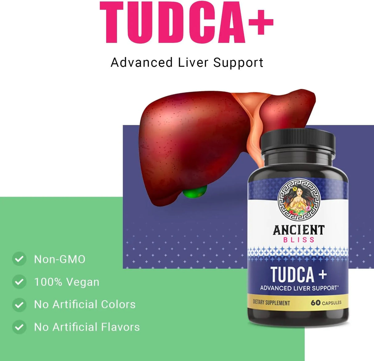 ANCIENT BLISS - Ancient Bliss Tudca 500Mg.60 Capsulas - The Red Vitamin MX - Suplementos Alimenticios - {{ shop.shopifyCountryName }}