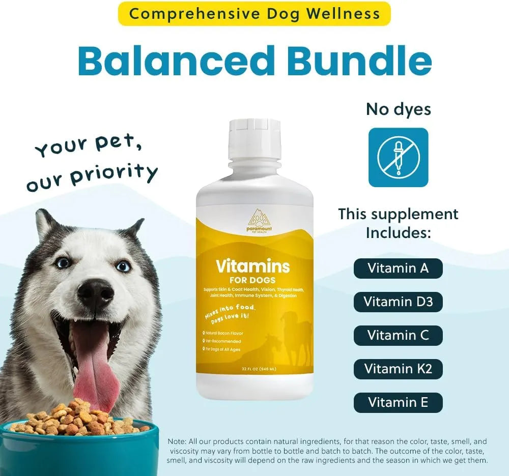PARAMOUNT PET HEALTH - Paramount Pet Health Liquid Multivitamin for Dogs with Probiotics 946Ml. - The Red Vitamin MX - Multivitamínicos Para Perros - {{ shop.shopifyCountryName }}