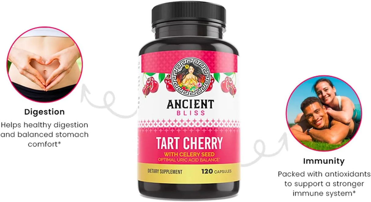 ANCIENT BLISS - Ancient Bliss Tart Cherry 120 Capsulas - The Red Vitamin MX - Suplementos Alimenticios - {{ shop.shopifyCountryName }}