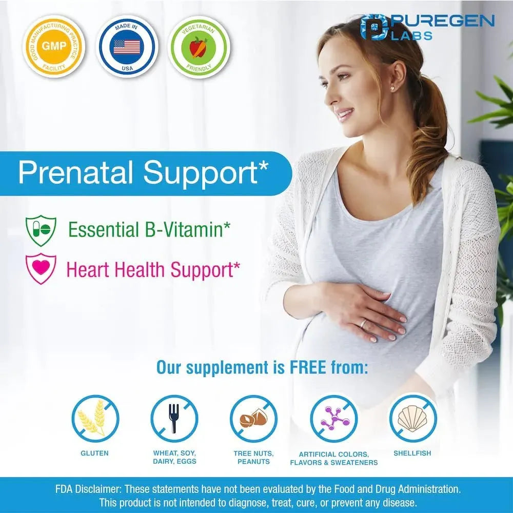 PUREGEN LABS - Puregen Labs Folic Acid 1000mcg 1000 Tabletas - The Red Vitamin MX - Suplementos Alimenticios - {{ shop.shopifyCountryName }}