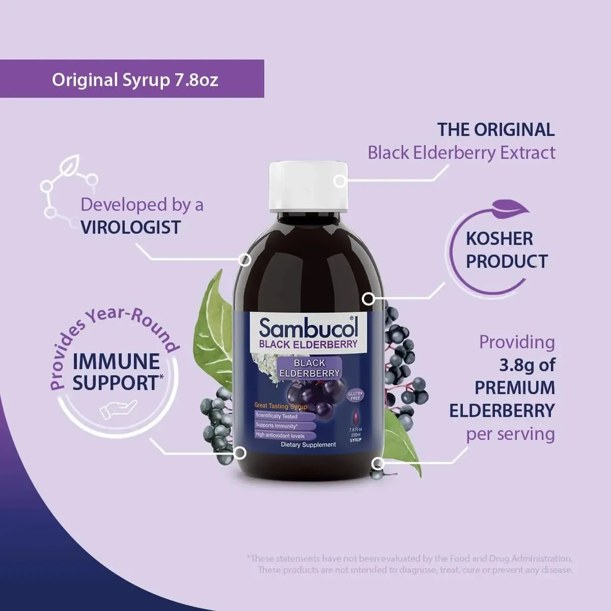 SAMBUCOL - Sambucol Black Elderberry Syrup 230Ml. - The Red Vitamin MX - Suplementos Alimenticios - {{ shop.shopifyCountryName }}