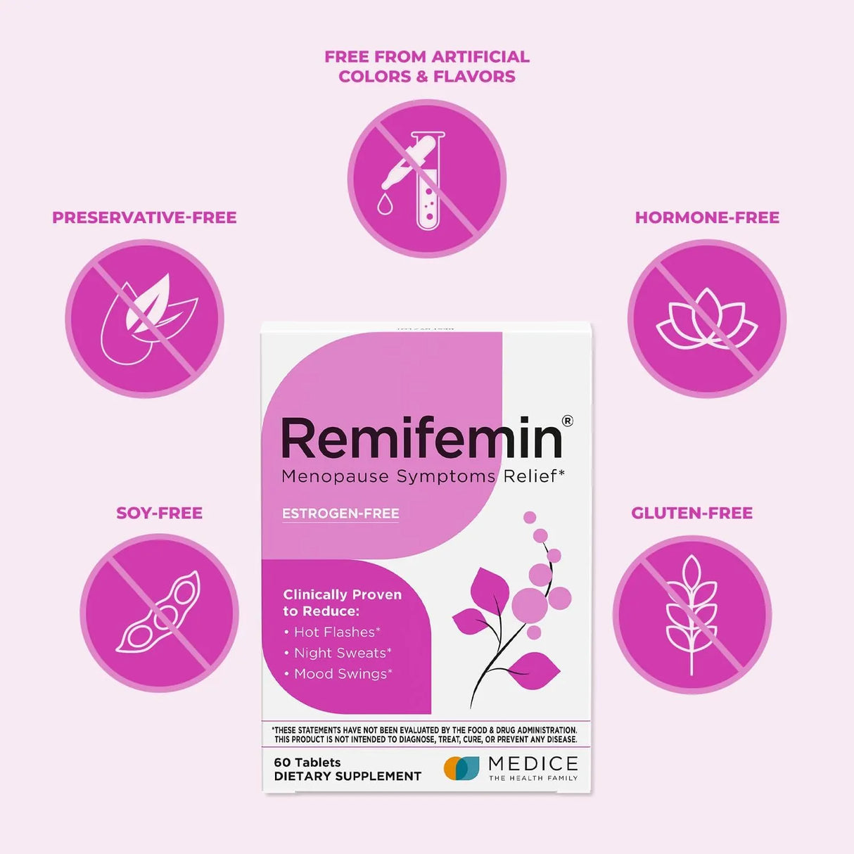 MEDICE - Medice Remifemin Menopause Symptoms Relief 60 Tabletas - The Red Vitamin MX - Suplementos Alimenticios - {{ shop.shopifyCountryName }}