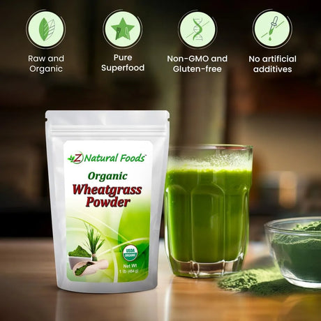 Z NATURAL FOODS - Z Natural Foods Organic Wheatgrass Powder 454Gr. - The Red Vitamin MX - Suplementos Alimenticios - {{ shop.shopifyCountryName }}