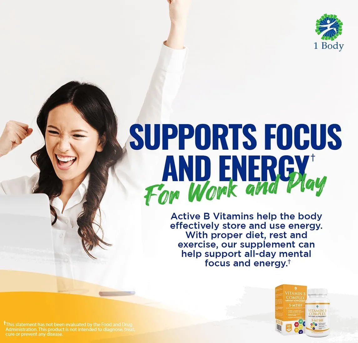 1 BODY - 1 Body Vitamin B Complex 60 Capsulas 2 Pack - The Red Vitamin MX - Suplementos Alimenticios - {{ shop.shopifyCountryName }}