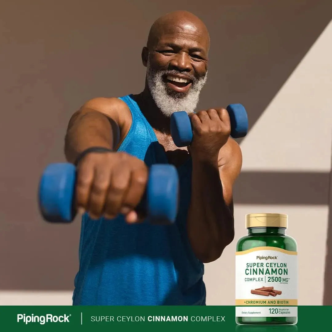 PIPING ROCK - Piping Rock Ceylon Cinnamon 2500Mg. 120 Capsulas - The Red Vitamin MX - Suplementos Alimenticios - {{ shop.shopifyCountryName }}