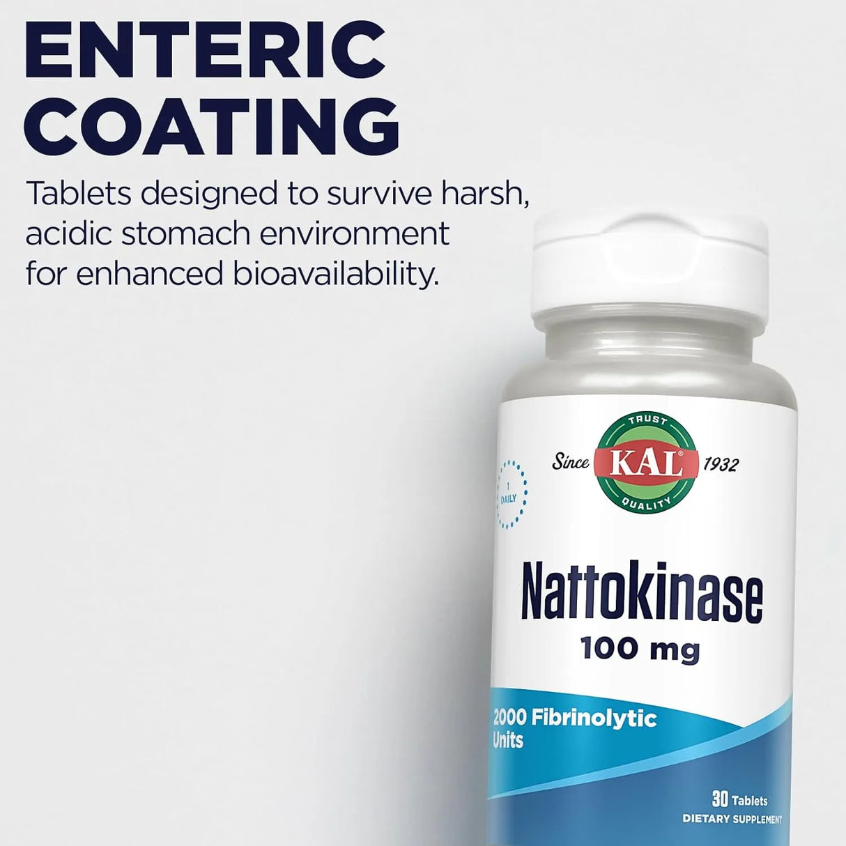 KAL - Kal Nattokinase 100Mg. 30 Tabletas - The Red Vitamin MX - Suplementos Alimenticios - {{ shop.shopifyCountryName }}