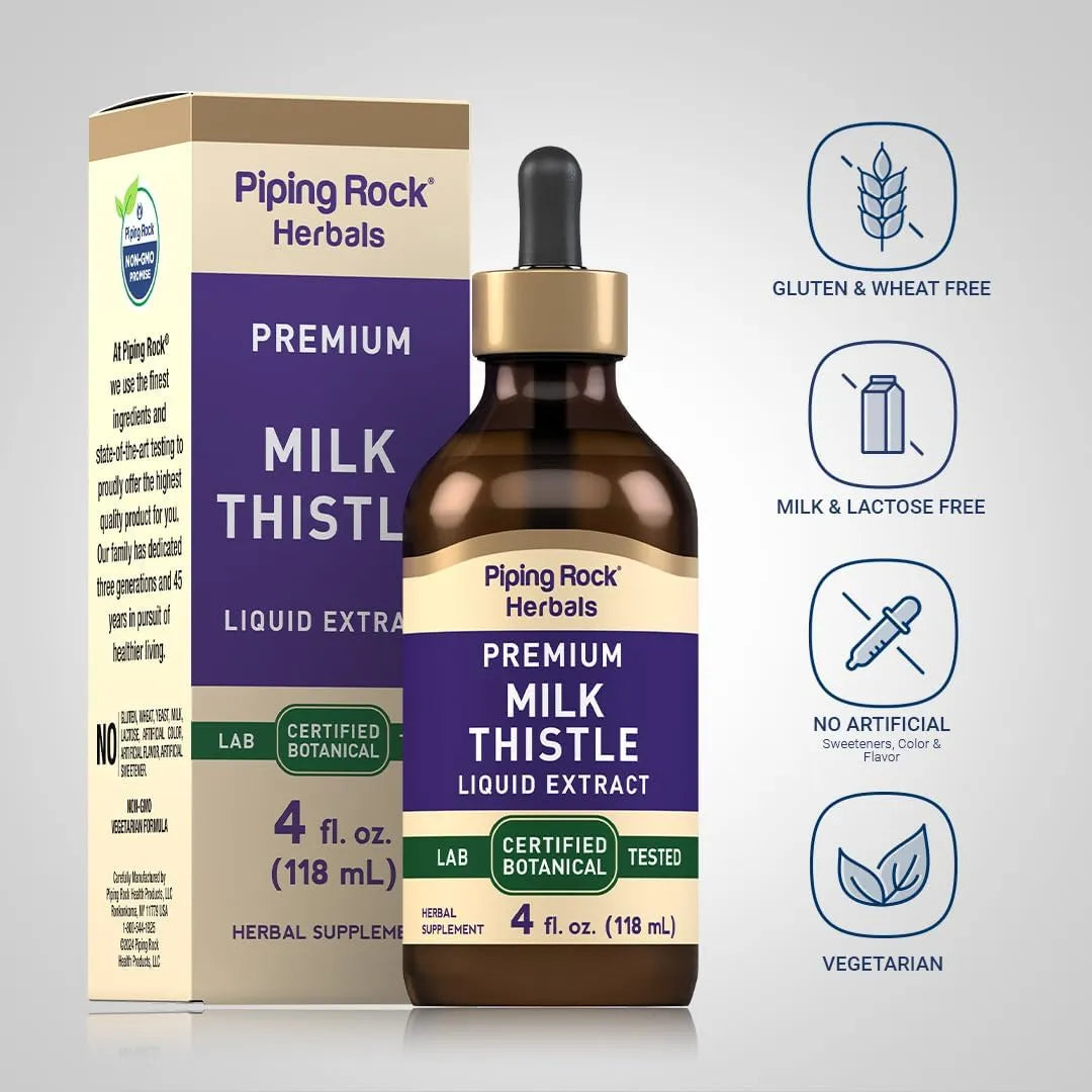PIPING ROCK - Piping Rock Milk Thistle Seed Extract 4 Fl.Oz. - The Red Vitamin MX - Suplementos Alimenticios - {{ shop.shopifyCountryName }}