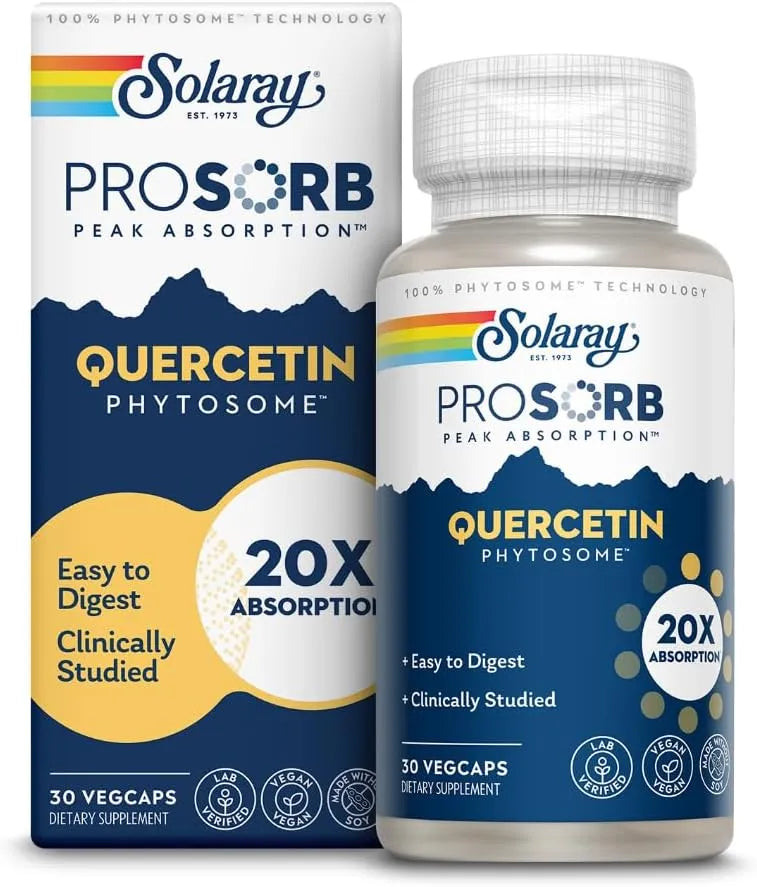 SOLARAY - SOLARAY Quercetin Phytosome 30 Capsulas - The Red Vitamin MX - Suplementos Alimenticios - {{ shop.shopifyCountryName }}