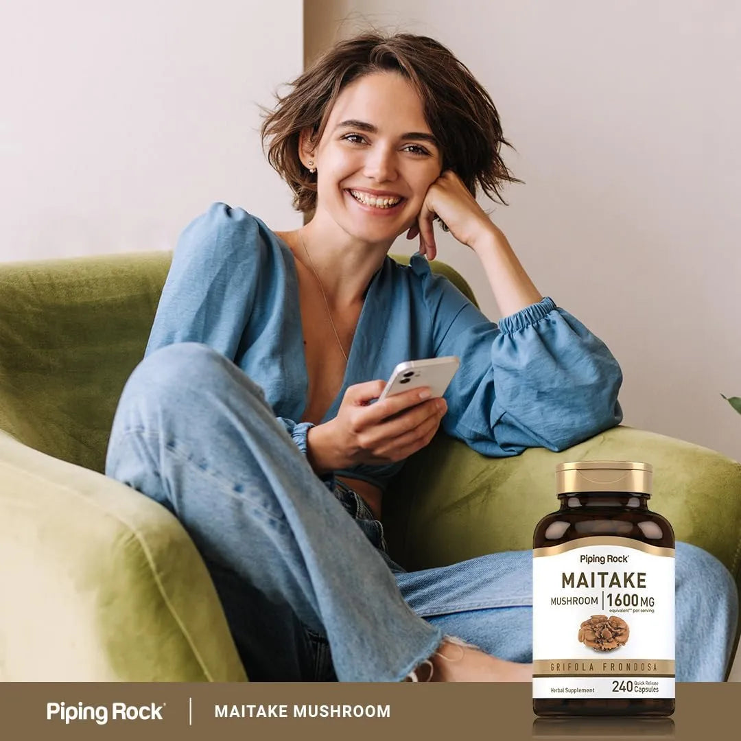 PIPING ROCK - Piping Rock Maitake Mushroom Extract 1600Mg. 240 Capsulas - The Red Vitamin MX - Suplementos Alimenticios - {{ shop.shopifyCountryName }}