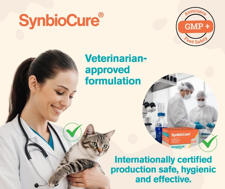 SynbioCure Probiotics & Prebiotics for Cats 30 Paquetes