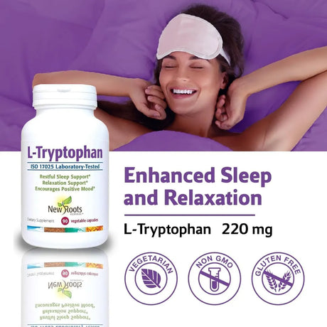 NEW ROOTS - New Roots L-Tryptophan 220Mg. 90 Capsulas - The Red Vitamin MX - Suplementos Alimenticios - {{ shop.shopifyCountryName }}