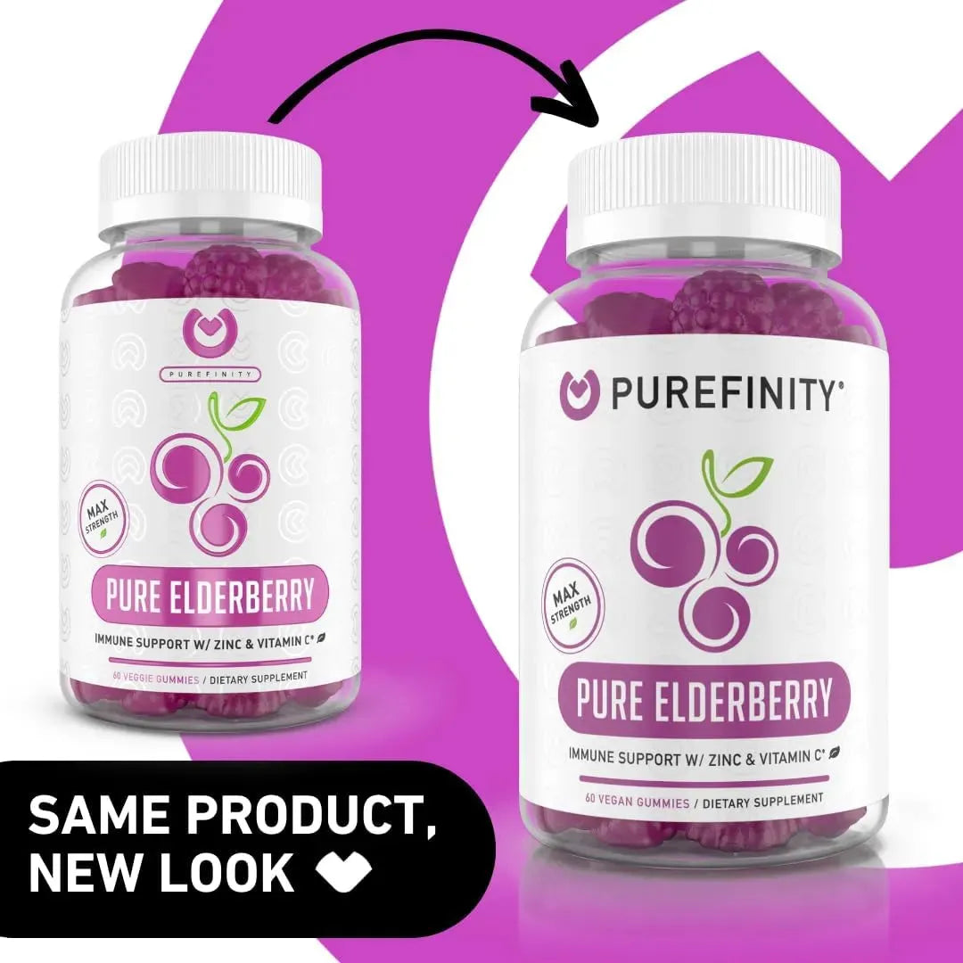 PUREFINITY - PUREFINITY Sambucus Elderberry Gummies 60 Gomitas - The Red Vitamin MX - Suplementos Alimenticios - {{ shop.shopifyCountryName }}