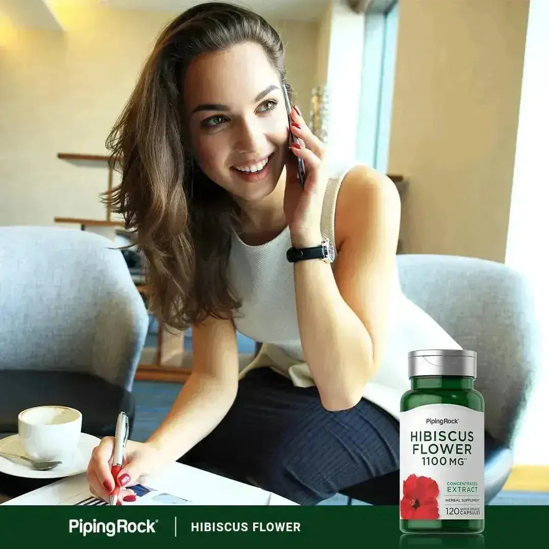 PIPING ROCK - Piping Rock Hibiscus Flowers 1100Mg. 120 Capsulas - The Red Vitamin MX - Suplementos Alimenticios - {{ shop.shopifyCountryName }}