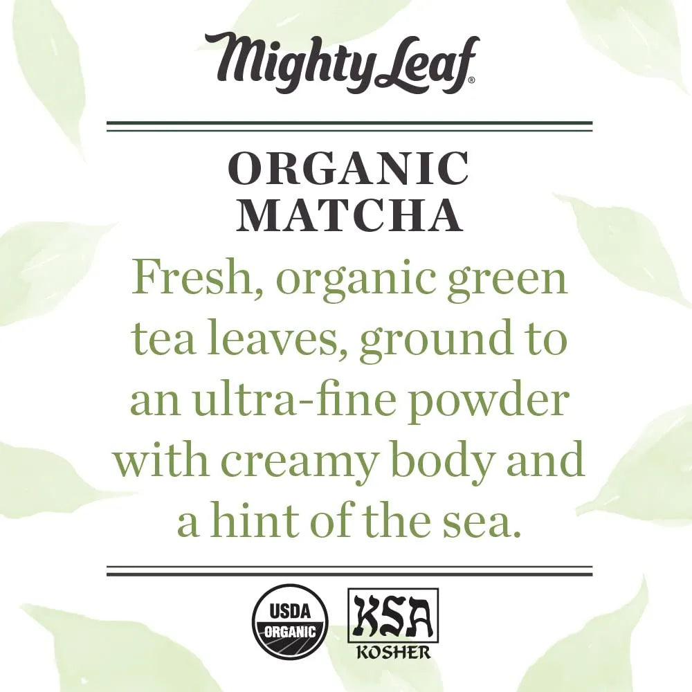 MIGHTY LEAF - Mighty Leaf Organic Matcha Green Tea Powder 85Gr. - The Red Vitamin MX - Suplementos Alimenticios - {{ shop.shopifyCountryName }}