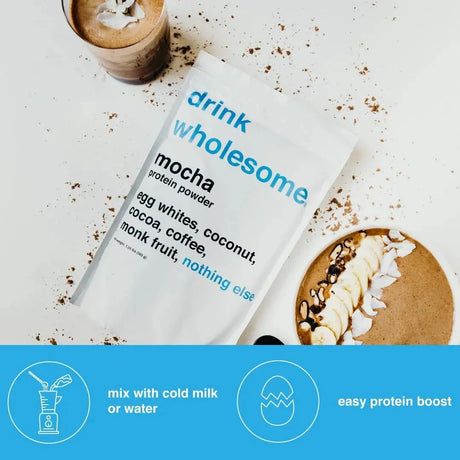DRINK WHOLESOME - drink wholesome Mocha Egg White Protein Powder 533Gr. - The Red Vitamin MX - Suplementos Alimenticios - {{ shop.shopifyCountryName }}