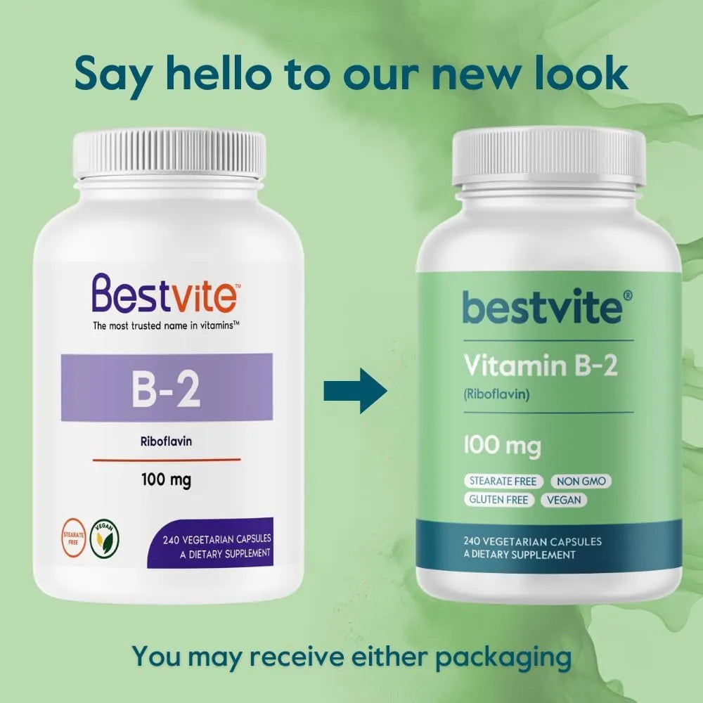 BESTVITE - BESTVITE Vitamin B-2 100Mg. 240 Capsulas - The Red Vitamin MX - Suplementos Alimenticios - {{ shop.shopifyCountryName }}