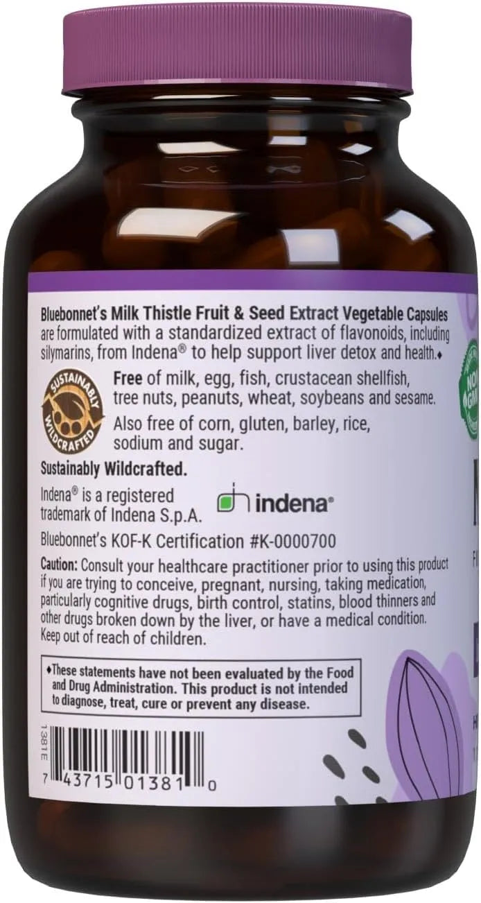 BLUEBONNET NUTRITION - BlueBonnet Nutrition Milk Thistle 120 Capsulas - The Red Vitamin MX - Suplementos Alimenticios - {{ shop.shopifyCountryName }}