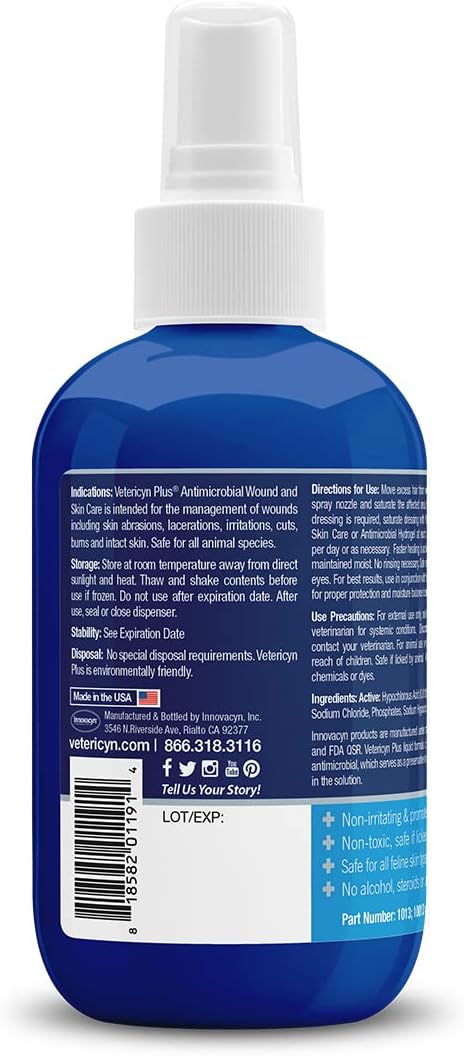 Vetericyn Plus Cat Wound Care Spray 89Ml.
