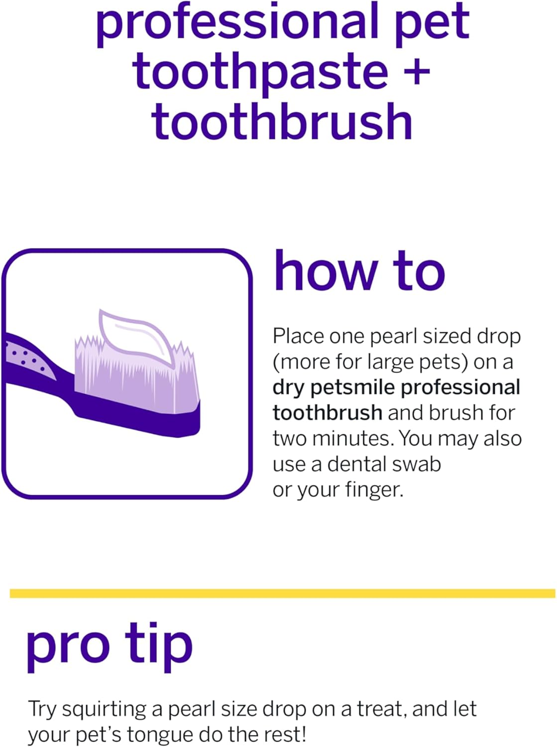 Petsmile Professional Pet Teeth Brushing Kit for Cats & Dogs London Broil 2.5 Oz
