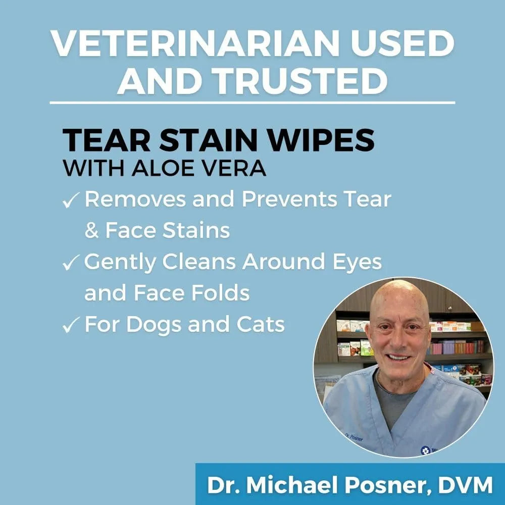 NOOTIE - Nootie Tear Stain Wipes for Dogs & Cats 60 Toallitas - The Red Vitamin MX - Cuidado De Los Ojos De Los Perros - {{ shop.shopifyCountryName }}