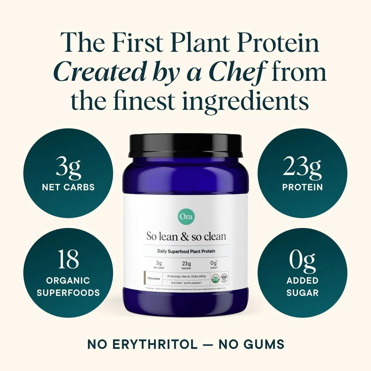 ORA ORGANIC - Ora Organic Plant-Based Protein Powder 23g Chocolate 20 Servicios 647Gr. - The Red Vitamin MX - Suplementos Alimenticios - {{ shop.shopifyCountryName }}