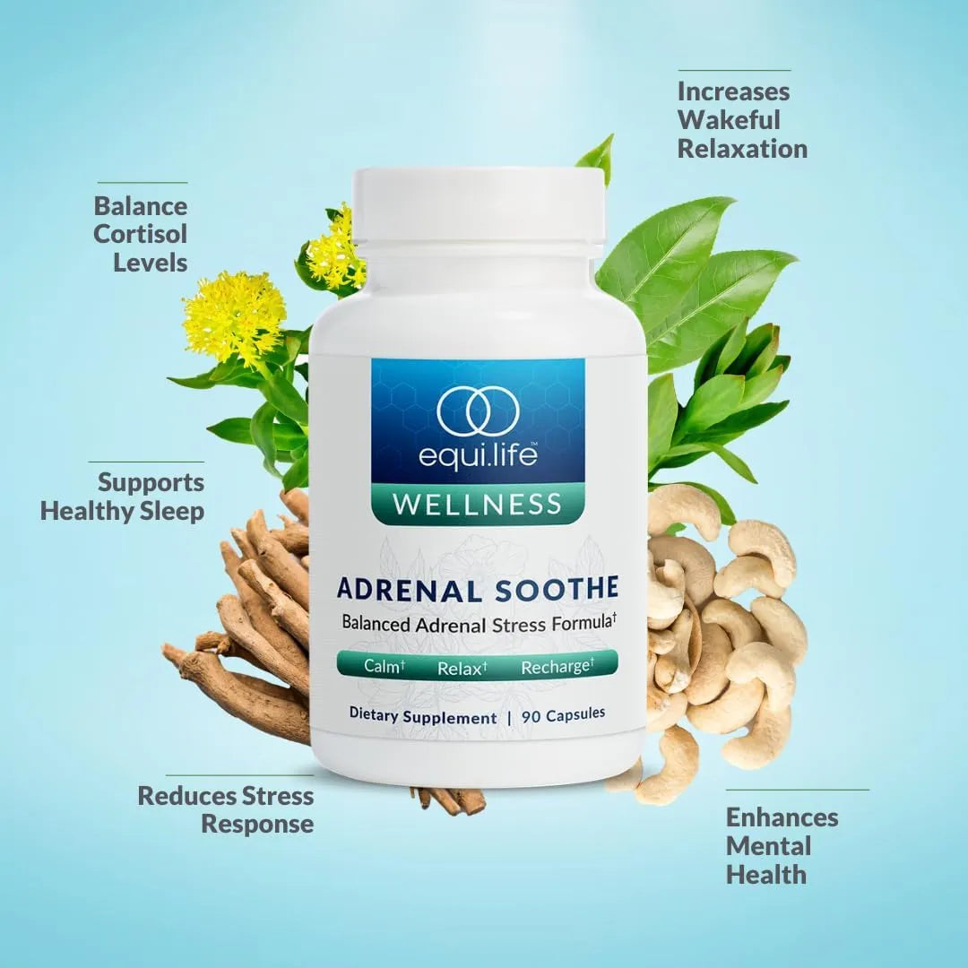 EQUILIFE - Equilife Adrenal Soothe Adrenal Support 90 Capsulas - The Red Vitamin MX - Suplementos Alimenticios - {{ shop.shopifyCountryName }}