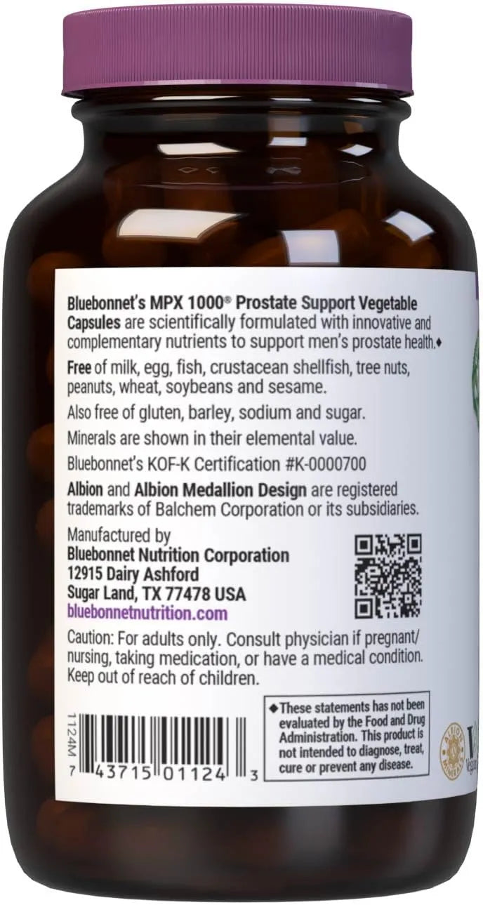 BLUEBONNET NUTRITION - BlueBonnet Nutrition MPX 1000 Prostate Support 60 Capsulas - The Red Vitamin MX - Suplementos Alimenticios - {{ shop.shopifyCountryName }}