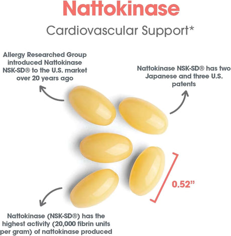ALLERGY RESEARCH GROUP - Allergy Research Group Nattokinase 100Mg. 60 Capsulas Blandas - The Red Vitamin MX - Suplementos Alimenticios - {{ shop.shopifyCountryName }}