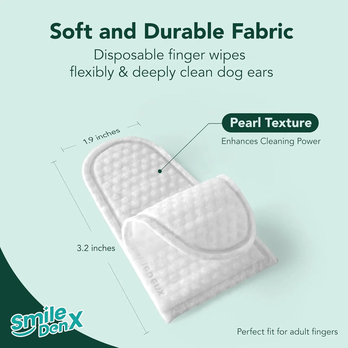 SMILEDENX - SmileDenX Dog Ear Cleaner Wipes Unscented 50 Toallitas 2 Pack - The Red Vitamin MX - Cuidado Del Oído De Perros - {{ shop.shopifyCountryName }}