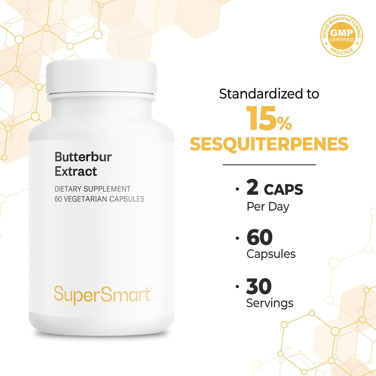 Supersmart Butterbur Extract 60 Capsulas